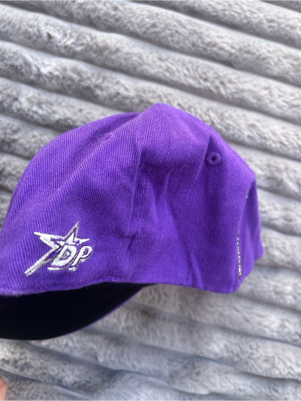 Vintage Drew Pearson Chicago Enforcers XFL Purple Fitted Baseball Cap - Picture 2 of 5